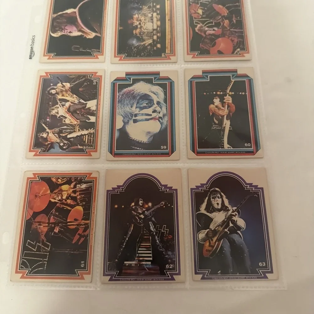 KISS 1978 Donruss Complete Series 1 Card Set 1-66 Gene Simmons Peter Criss